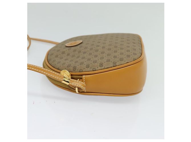 Gucci Borsa a Spalla Micro GG Supreme PVC Marrone Oro 007 084 0094 Auth BA1504 D'oro - vista 3