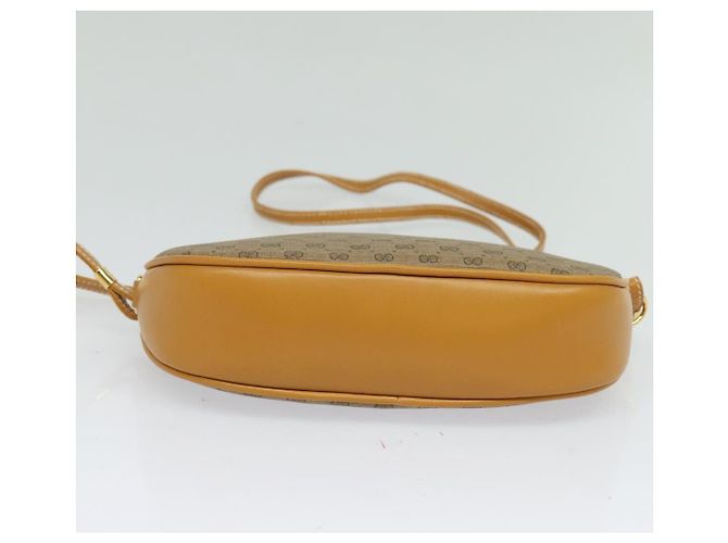 Gucci Borsa a Spalla Micro GG Supreme PVC Marrone Oro 007 084 0094 Auth BA1504 D'oro - vista 5