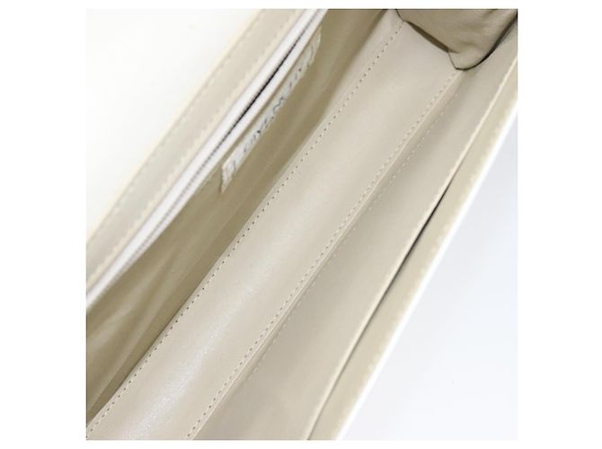 Borsa a Spalla GIVENCHY in Pelle Bianca e Oro Auth BA1138 Bianco D'oro - vista 12