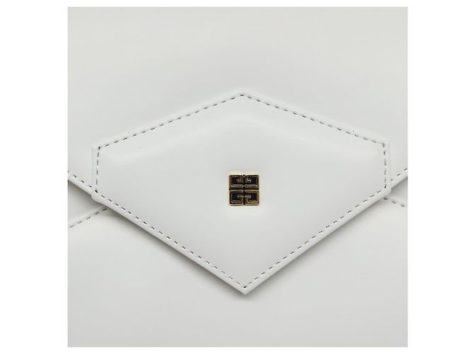 Borsa a Spalla GIVENCHY in Pelle Bianca e Oro Auth BA1138 Bianco D'oro - vista 17