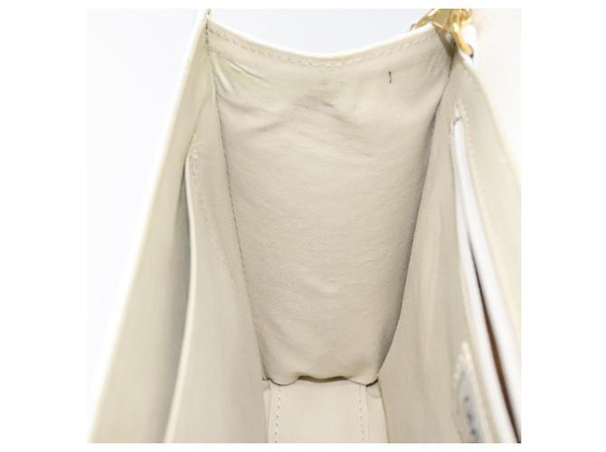 Borsa a Spalla GIVENCHY in Pelle Bianca e Oro Auth BA1138 Bianco D'oro - vista 19