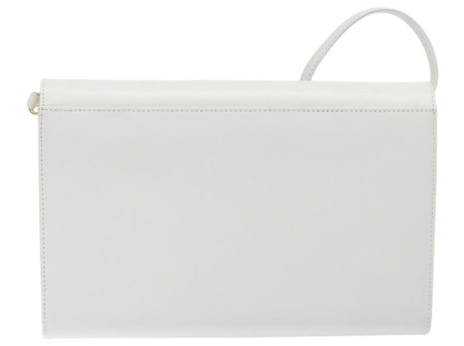 Borsa a Spalla GIVENCHY in Pelle Bianca e Oro Auth BA1138 Bianco D'oro - vista 2
