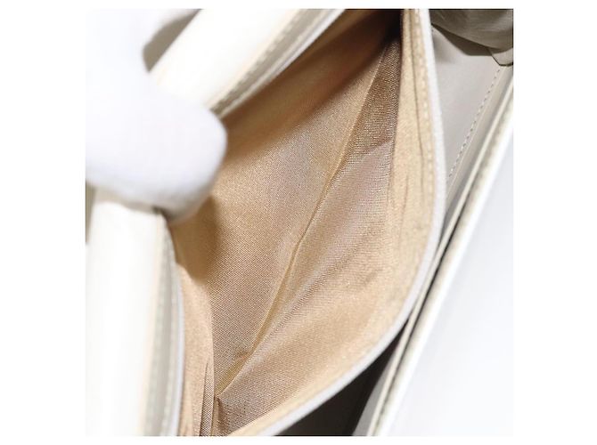 Borsa a Spalla GIVENCHY in Pelle Bianca e Oro Auth BA1138 Bianco D'oro - vista 20
