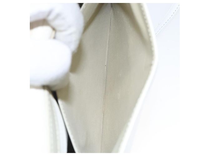 Borsa a Spalla GIVENCHY in Pelle Bianca e Oro Auth BA1138 Bianco D'oro - vista 21