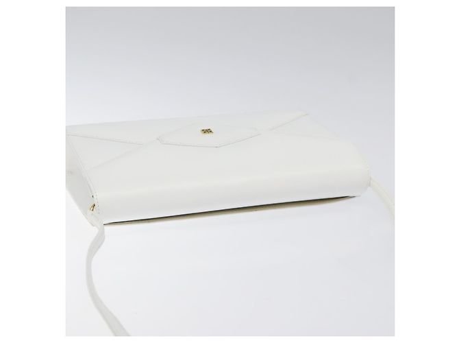 Borsa a Spalla GIVENCHY in Pelle Bianca e Oro Auth BA1138 Bianco D'oro - vista 6