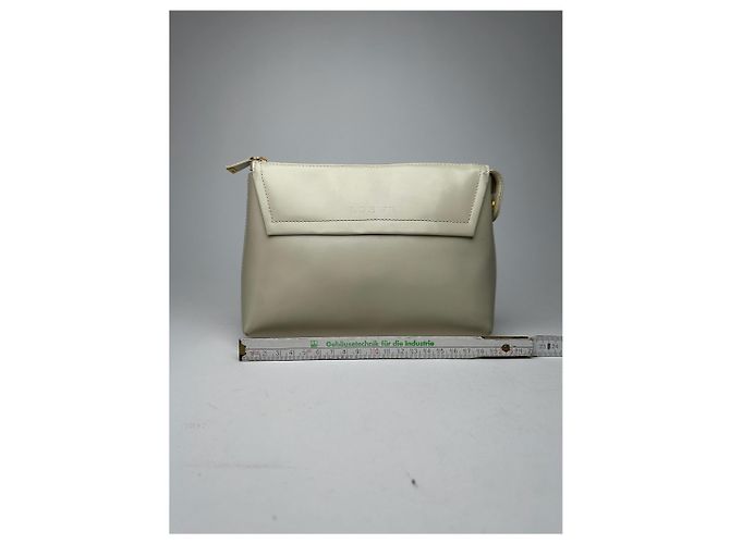 Clutch in pelle vintage Loewe Madrid bianca Bianco - vista 7