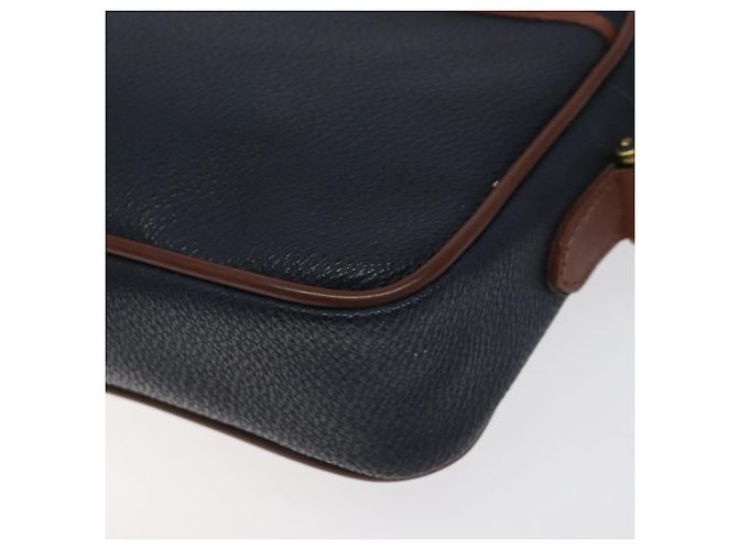 Autre Marque Borsa a mano Burberrys in PVC pelle blu navy oro Auth ar13433 D'oro - vista 15