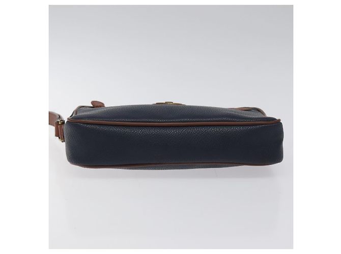 Autre Marque Borsa a mano Burberrys in PVC pelle blu navy oro Auth ar13433 D'oro - vista 6