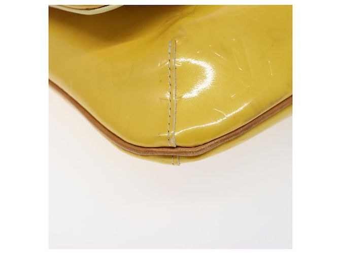 LOUIS VUITTON Borsa Thompson Street Monogram Vernis Gialla M91071 LV Auth bs24506 D'oro - vista 14
