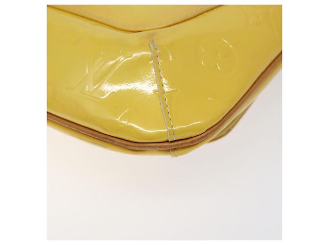 LOUIS VUITTON Borsa Thompson Street Monogram Vernis Gialla M91071 LV Auth bs24506 D'oro - vista 15