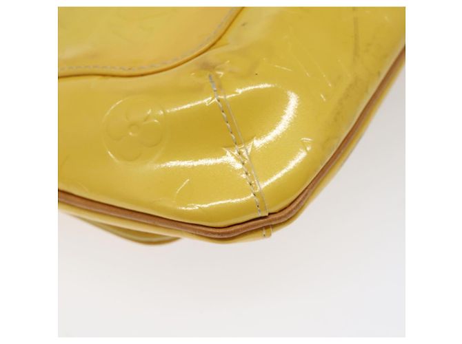 LOUIS VUITTON Borsa Thompson Street Monogram Vernis Gialla M91071 LV Auth bs24506 D'oro - vista 16
