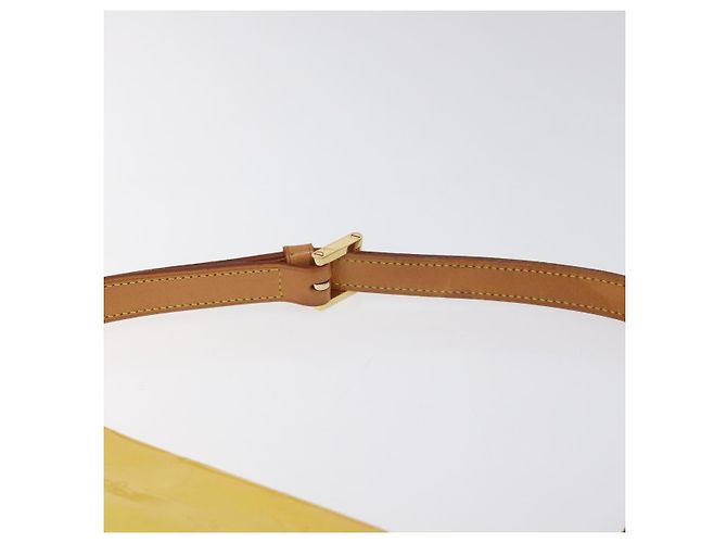 LOUIS VUITTON Borsa Thompson Street Monogram Vernis Gialla M91071 LV Auth bs24506 D'oro - vista 8