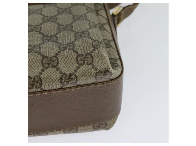 Bolso Gucci GG Supreme Web Sherry Line PVC Beige Oro 904 02 084 Auth BA1032 Dorado - vista 18
