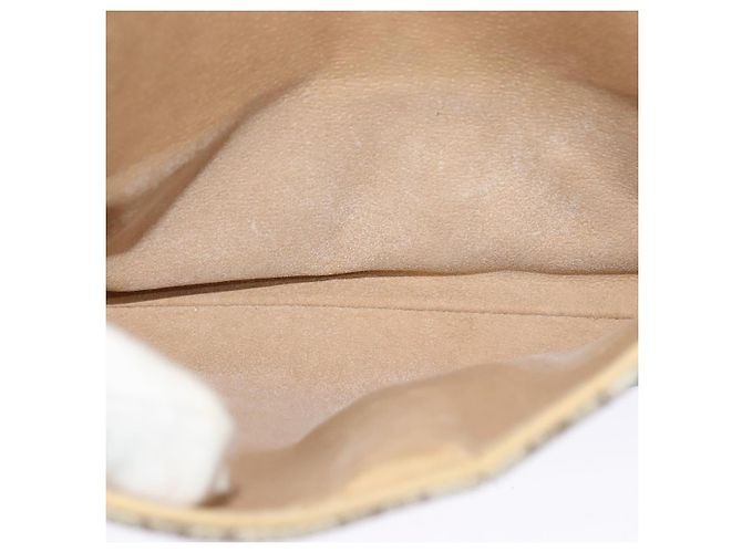 Bolso Gucci GG Supreme Web Sherry Line PVC Beige Oro 904 02 084 Auth BA1032 Dorado - vista 22