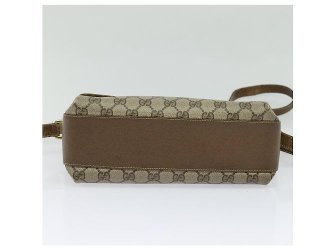Bolso Gucci GG Supreme Web Sherry Line PVC Beige Oro 904 02 084 Auth BA1032 Dorado - vista 5