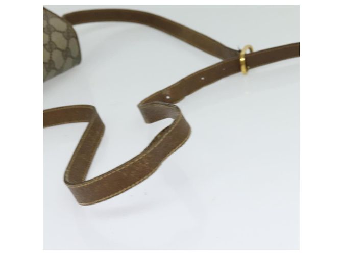Bolso Gucci GG Supreme Web Sherry Line PVC Beige Oro 904 02 084 Auth BA1032 Dorado - vista 7