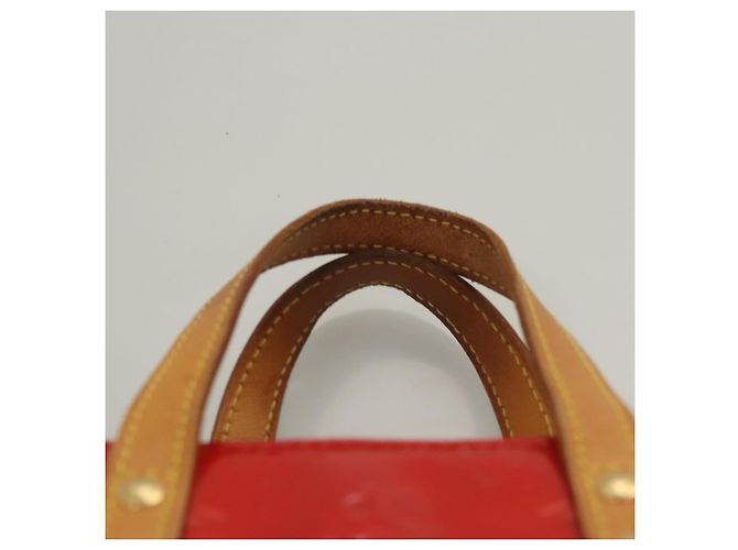 LOUIS VUITTON Monogram Vernis Reade PM Borsa a Mano Rossa M91088 LV Auth ti2980 Rosso - vista 14