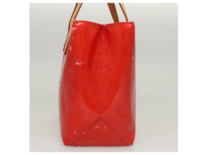 LOUIS VUITTON Monogram Vernis Reade PM Borsa a Mano Rossa M91088 LV Auth ti2980 Rosso - vista 3