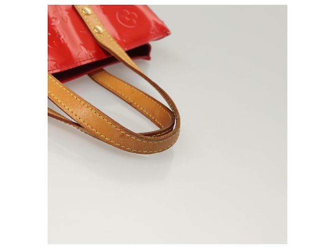 LOUIS VUITTON Monogram Vernis Reade PM Borsa a Mano Rossa M91088 LV Auth ti2980 Rosso - vista 7
