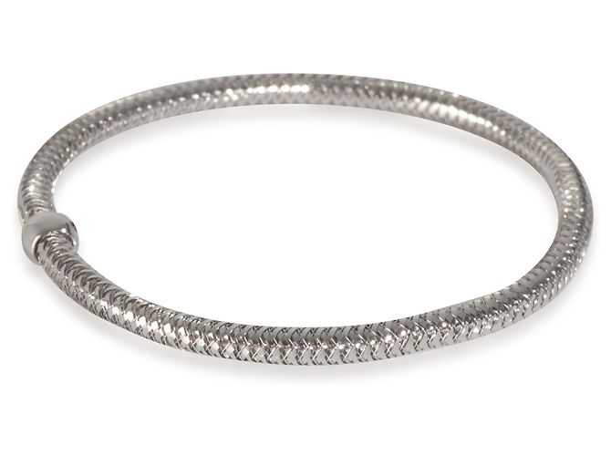 Pulsera flexible Primavera de oro blanco de 3,5 mm de Roberto Coin - vista 3