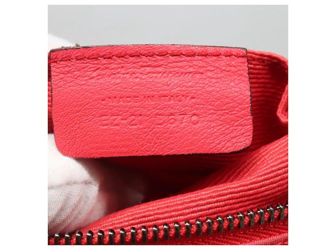 Borsa a spalla Salvatore Ferragamo in nylon rosa oro Auth bs24618 D'oro - vista 12