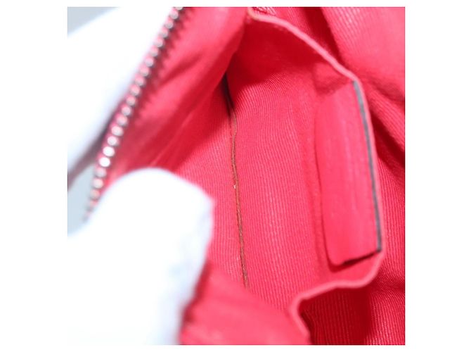 Borsa a spalla Salvatore Ferragamo in nylon rosa oro Auth bs24618 D'oro - vista 21