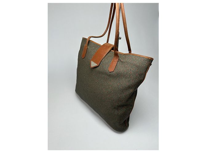 Vintage Yves Saint Laurent Handtasche grau braun - Ansicht 14