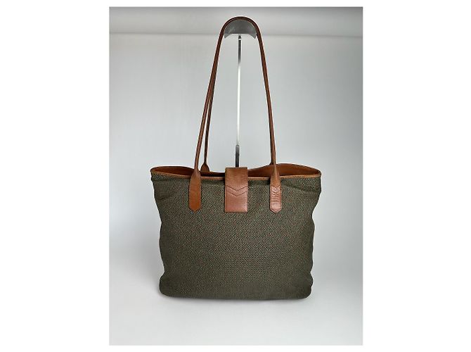 Vintage Yves Saint Laurent Handtasche grau braun - Ansicht 15