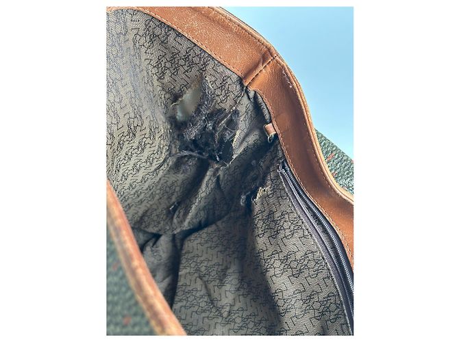 Vintage Yves Saint Laurent Handtasche grau braun - Ansicht 4