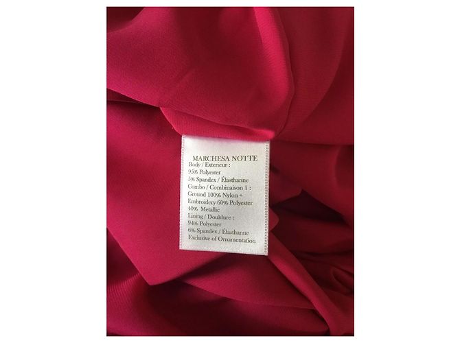 Marchesa Wunderschönes Kleid mit Spitzenoberteil Pink Golden - Ansicht 5