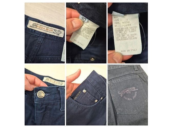 Jeans Krizia vintage anni 80 Blu scuro - vista 10