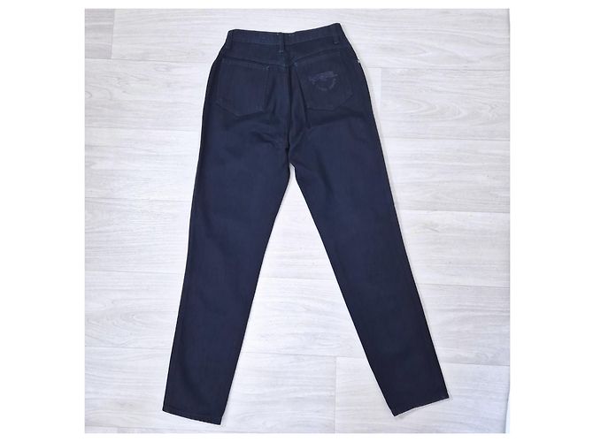Jeans Krizia vintage anni 80 Blu scuro - vista 2