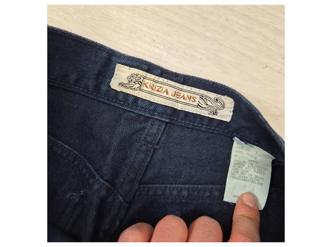 Jeans Krizia vintage anni 80 Blu scuro - vista 3