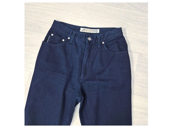 Jeans Krizia vintage anni 80 Blu scuro - vista 4