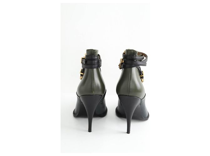 Moschino Botas de cuero caqui - vista 2