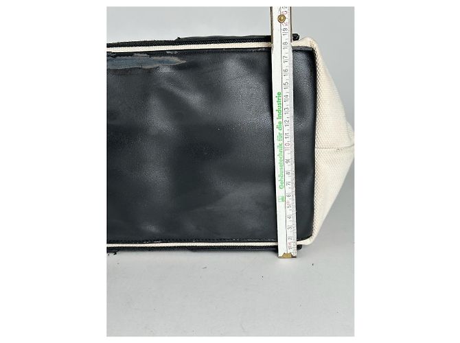 Vintage Balenciaga Logo Tasche Weiß Schwarz - Ansicht 9