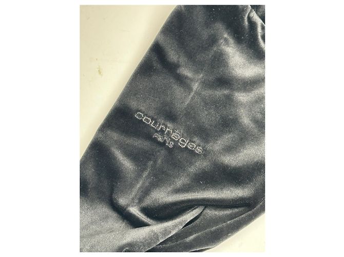 Courreges Pull en sam de Courrèges vintage noir et marron - vue 5