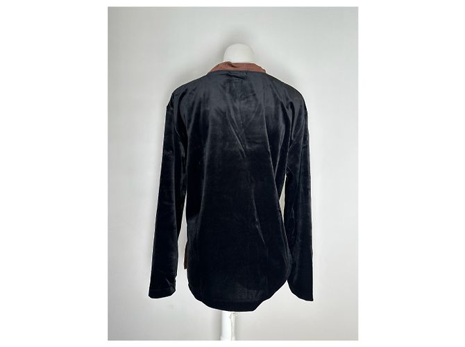 Courreges Pull en sam de Courrèges vintage noir et marron - vue 6