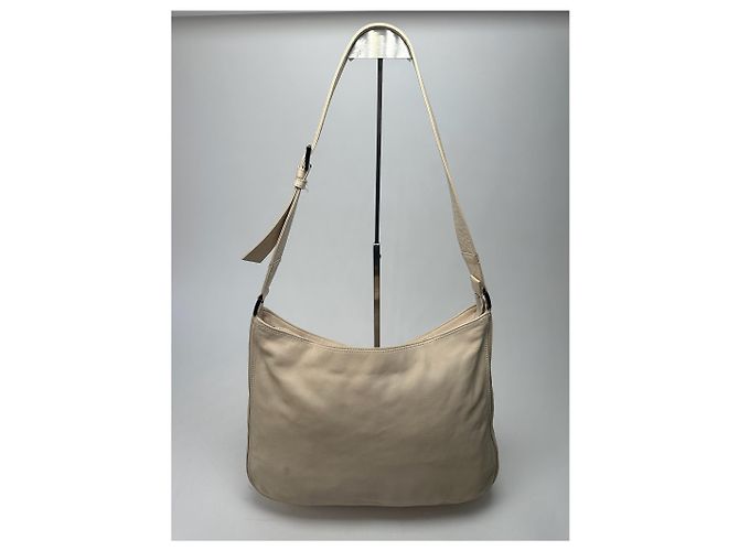 Vintage Issey Miyake Leder Tasche weiß - Ansicht 3
