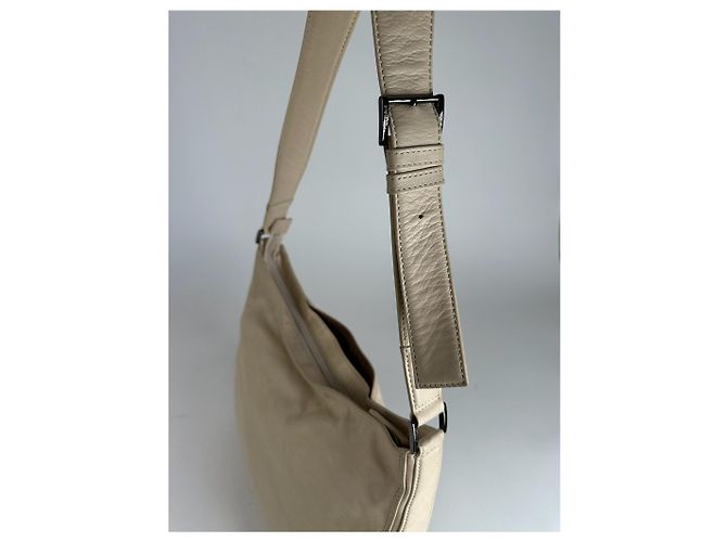 Vintage Issey Miyake Leder Tasche weiß - Ansicht 6