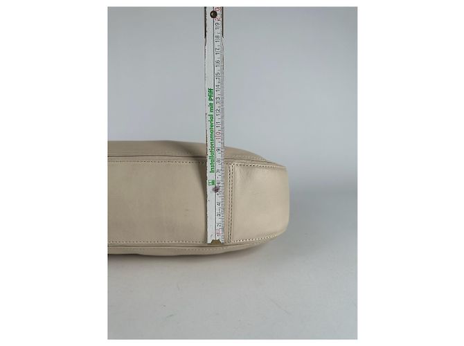 Vintage Issey Miyake Leder Tasche weiß - Ansicht 9