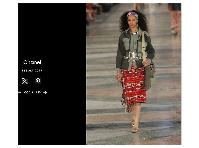 Sfilata di moda Chanel Resort 2017 Cachi - vista 10