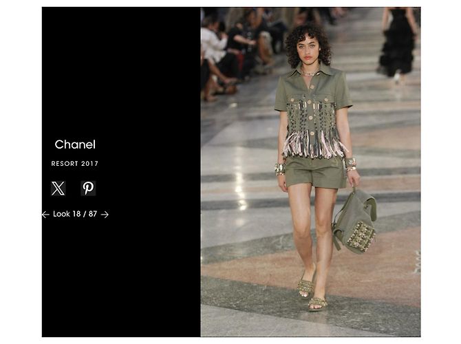 Sfilata di moda Chanel Resort 2017 Cachi - vista 11