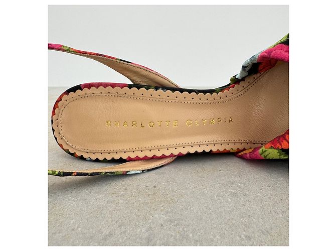 Charlotte Olympia Melody zeppe floreali multicolore - vista 6