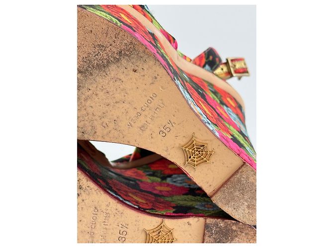 Charlotte Olympia Melody zeppe floreali multicolore - vista 8