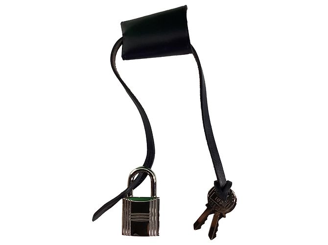 Hermès Herbag Zip 31 Tasche aus grünem Canvas Schwarz - Ansicht 10