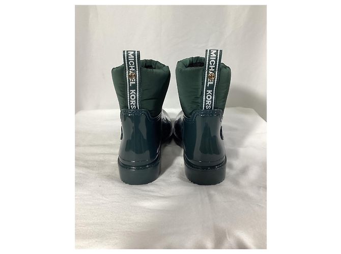 Botas de lluvia Blakely Logo Tape de Michael Kors en PVC y nylon verde carrera - vista 10