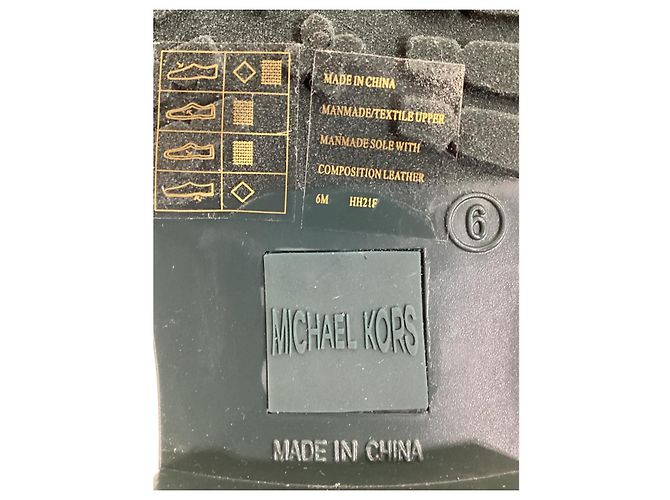 Botas de lluvia Blakely Logo Tape de Michael Kors en PVC y nylon verde carrera - vista 16