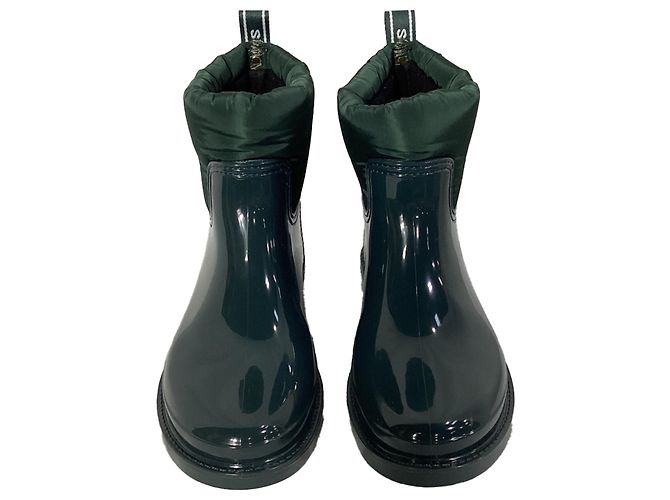 Botas de lluvia Blakely Logo Tape de Michael Kors en PVC y nylon verde carrera - vista 2