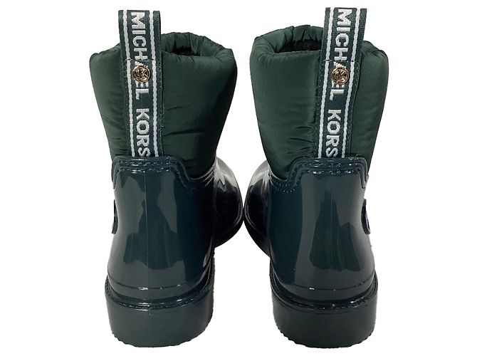 Botas de lluvia Blakely Logo Tape de Michael Kors en PVC y nylon verde carrera - vista 3